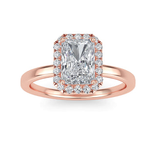 Radiant Cut Double-Halo Engagement Ring 1.0 ct
