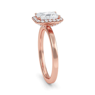 Radiant Cut Double-Halo Engagement Ring 1.0 ct
