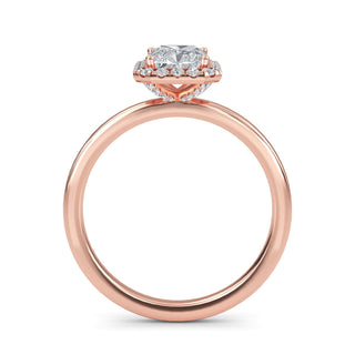 Radiant Cut Double-Halo Engagement Ring 1.0 ct