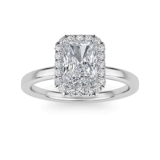 Radiant Cut Double-Halo Engagement Ring 1.0 ct