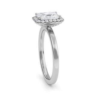 Radiant Cut Double-Halo Engagement Ring 1.0 ct