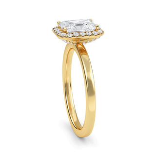 Radiant Cut Double-Halo Engagement Ring 1.0 ct