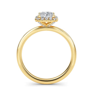 Radiant Cut Double-Halo Engagement Ring 1.0 ct