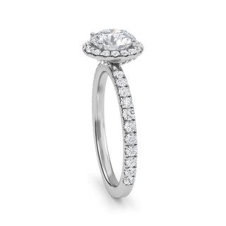 Round Cut Classic Halo Engagement Ring 0.8 ct