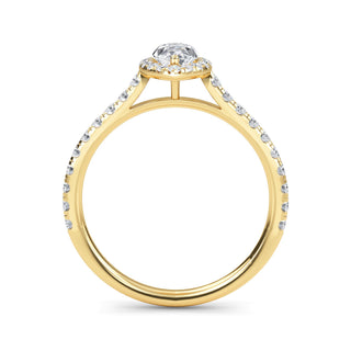 Princess Cut Halo Micro-Pavé Engagement Ring 1.0 ct