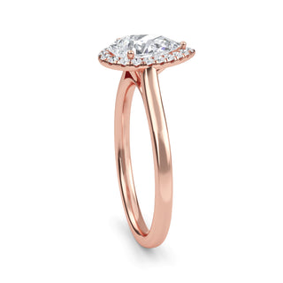 Pear Cut Halo Engagement Ring 1.0 ct