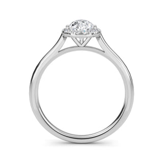 Pear Cut Halo Engagement Ring 1.0 ct