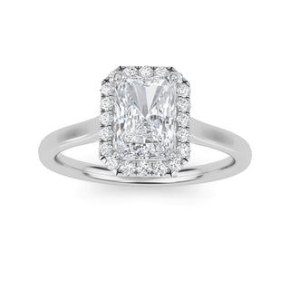 Radiant Cut Halo Engagement Ring 1.0 ct