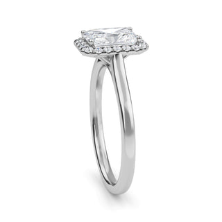 Radiant Cut Halo Engagement Ring 1.0 ct