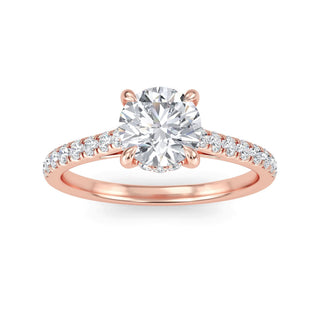 Round Classic Pavé Engagement Ring 1.0 ct