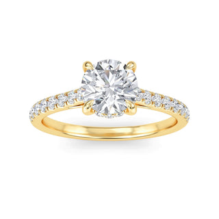 Round Classic Pavé Engagement Ring 1.0 ct