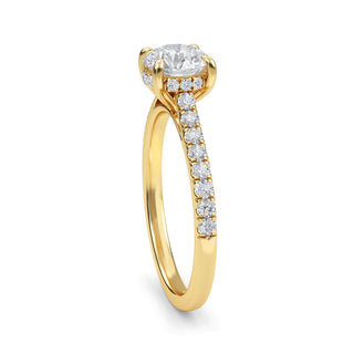 Round Classic Pavé Engagement Ring 1.0 ct
