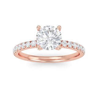 Round Cut Signature Pavé Engagement Ring 1.0 ct