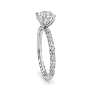 Round Cut Signature Pavé Engagement Ring 1.0 ct