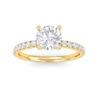 Round Cut Signature Pavé Engagement Ring 1.0 ct