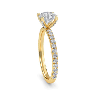 Round Cut Signature Pavé Engagement Ring 1.0 ct