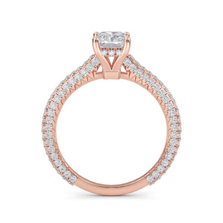 Radiant Cut Pavé Engagement Ring 1.0 ct