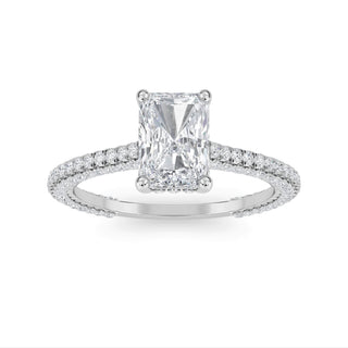 Radiant Cut Pavé Engagement Ring 1.0 ct