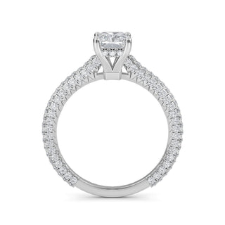 Radiant Cut Pavé Engagement Ring 1.0 ct
