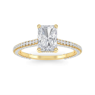 Radiant Cut Pavé Engagement Ring 1.0 ct
