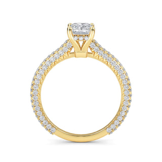Radiant Cut Pavé Engagement Ring 1.0 ct