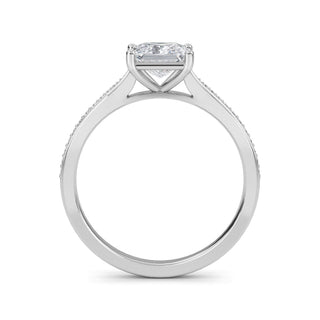 Princess Classic Sidestone Engagement Ring 1.0 ct