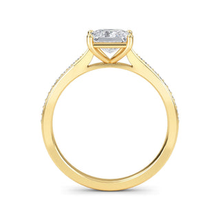 Princess Classic Sidestone Engagement Ring 1.0 ct