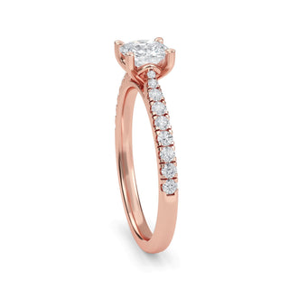 Cushion Classic Pavé Engagement Ring 1.0 ct