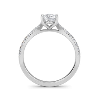 Cushion Classic Pavé Engagement Ring 1.0 ct
