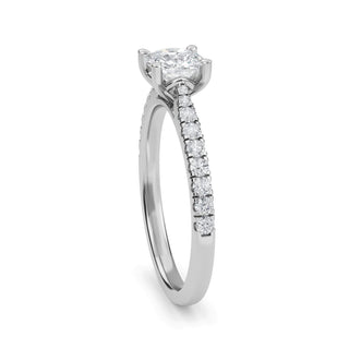 Cushion Classic Pavé Engagement Ring 1.0 ct