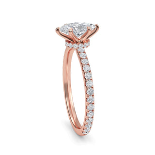 Marquise Petite Pavé Engagement Ring 0.5 ct