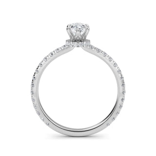 Marquise Petite Pavé Engagement Ring 0.5 ct