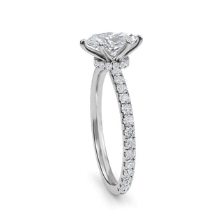 Marquise Petite Pavé Engagement Ring 0.5 ct