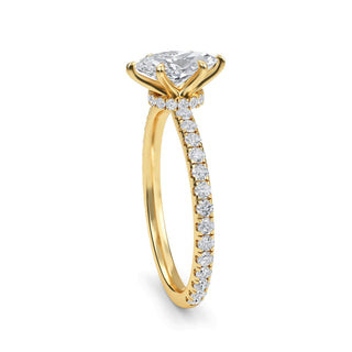 Marquise Petite Pavé Engagement Ring 0.5 ct