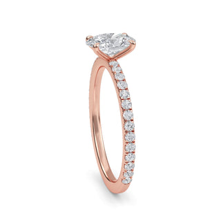 Oval Classic Sidestone Engagement Ring 1.0 ct