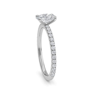Oval Classic Sidestone Engagement Ring 1.0 ct