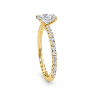 Oval Classic Sidestone Engagement Ring 1.0 ct