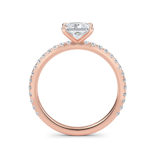 Princess Grace Sidestone Engagement Ring 1.0 ct