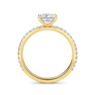 Princess Grace Sidestone Engagement Ring 1.0 ct