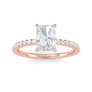 Emerald Classic Sidestone Engagement Ring 1.0 ct