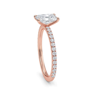Emerald Classic Sidestone Engagement Ring 1.0 ct