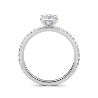 Emerald Classic Sidestone Engagement Ring 1.0 ct
