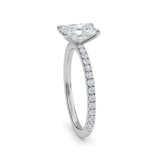 Emerald Classic Sidestone Engagement Ring 1.0 ct