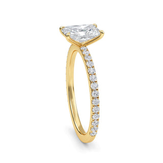 Emerald Classic Sidestone Engagement Ring 1.0 ct
