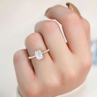 Emerald Classic Sidestone Engagement Ring 1.0 ct