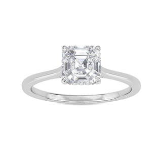Asscher Classic Solitaire Engagement Ring 1.0 ct