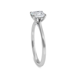 Asscher Classic Solitaire Engagement Ring 1.0 ct