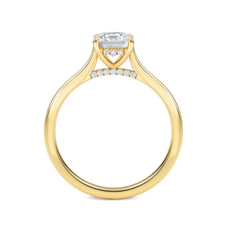 Asscher Classic Solitaire Engagement Ring 1.0 ct