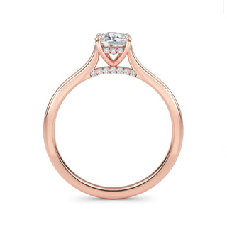 Cushion Classic Solitaire Engagement Ring 0.6 ct