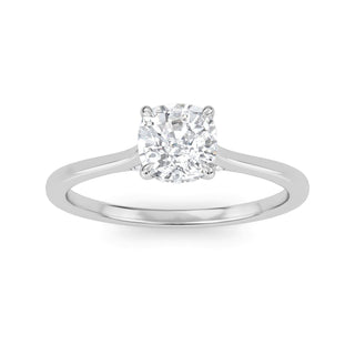 Cushion Classic Solitaire Engagement Ring 0.6 ct